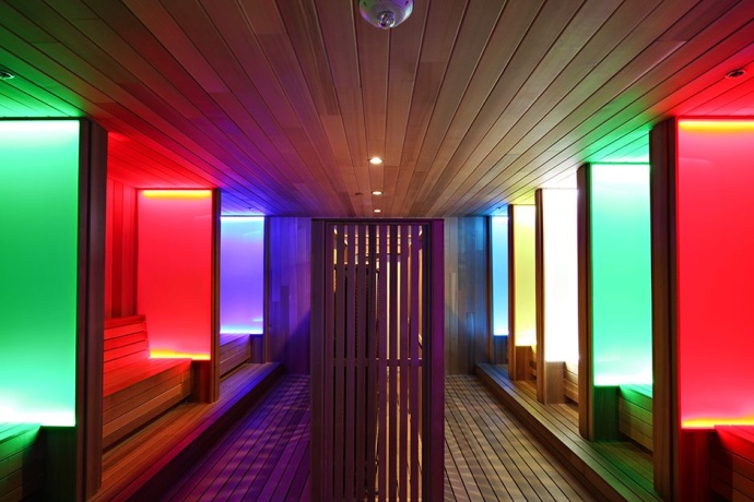 RGB colored lighting and chromotherapy