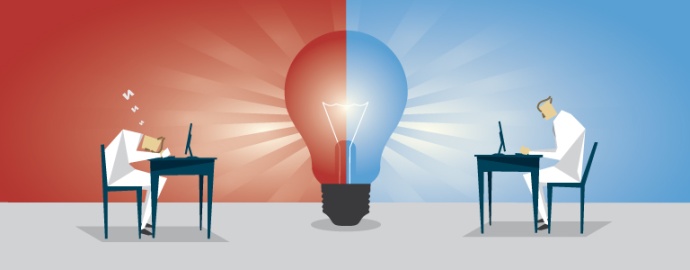 Illustrative image of the influence of lighting on productivity