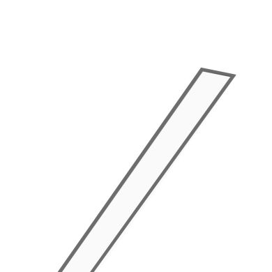 Perfil de encastrar com aba Tromilux