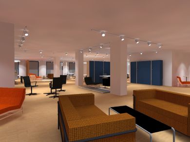 Estudo luminotécnico com iluminação Tromilux