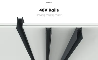 Imagem com varias aplicações das calhas 48V Imagem com varias aplicações das calhas 48V